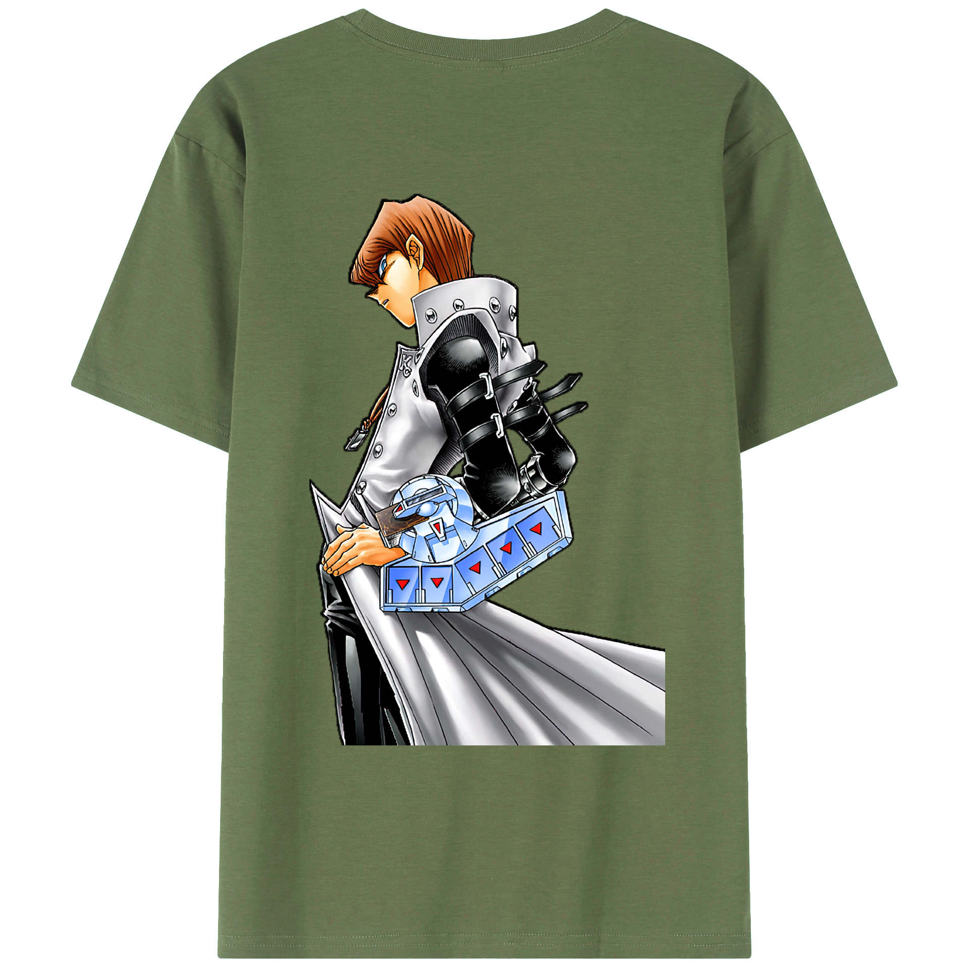 （画像用） 遊☆戯☆王 Yu-Gi-Oh! 綿100％ メンズ半袖Tシャツ（バックプリント） 通気性